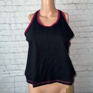 Twisted Wear Black & Purple tank top size XL